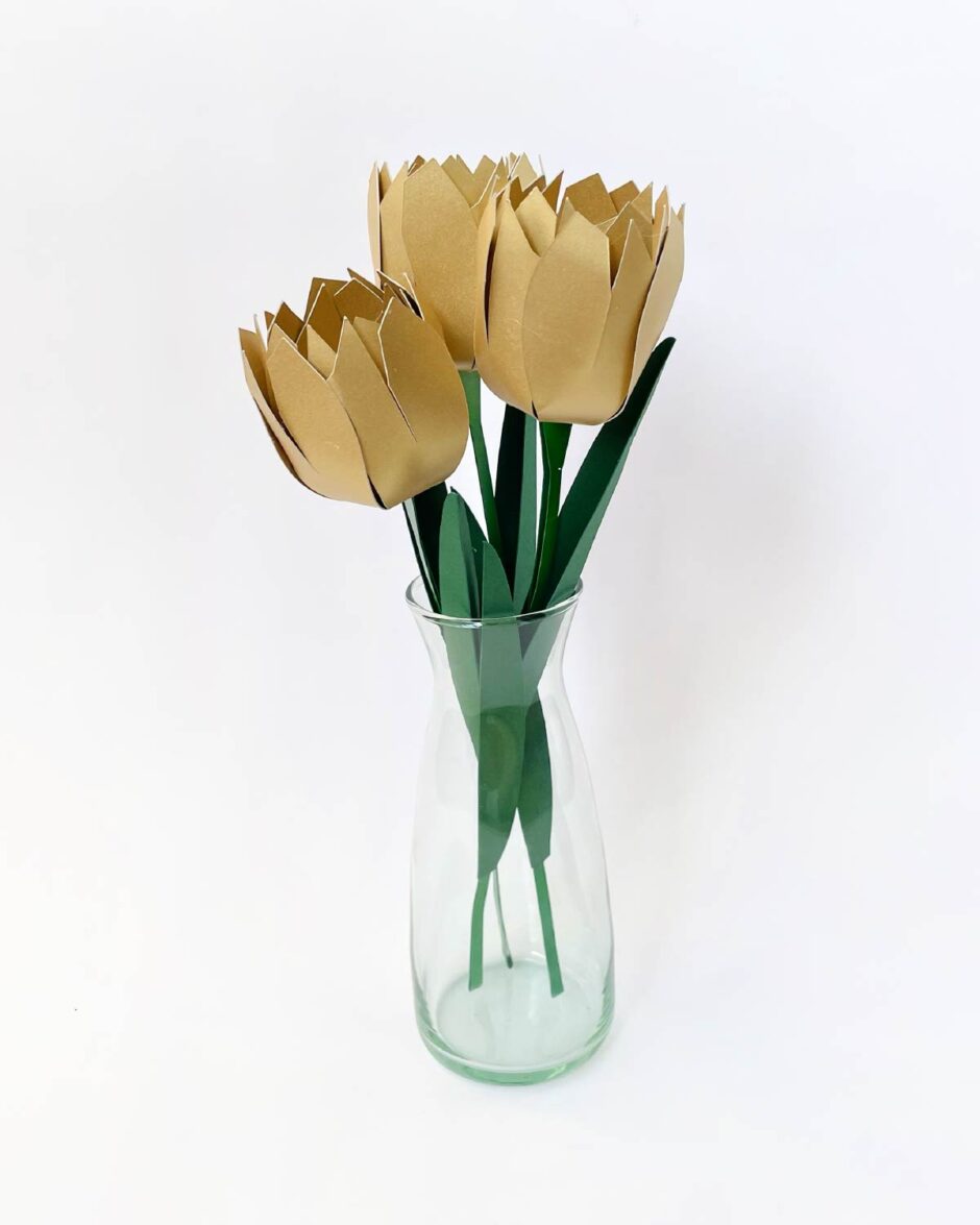 Tulipanes Dorados Set x3
